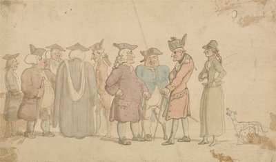 Eine Gruppe von Figuren von Thomas Rowlandson